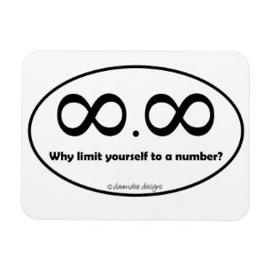 Imán Etiqueta del infinito del punto de Infininity