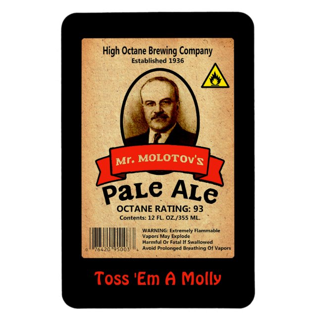 Imán Etiqueta Pale Ale de Molotov (Vertical)