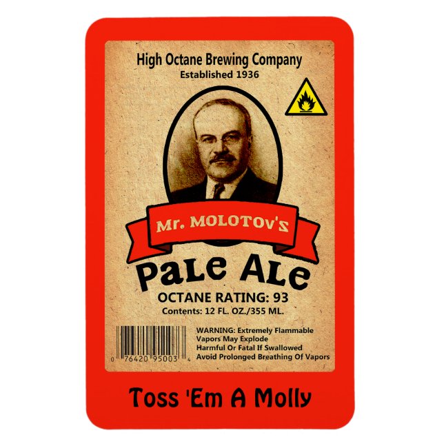 Imán Etiqueta Pale Ale de Molotov (Vertical)