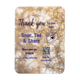 Imán Etiquetas instantáneas comparten redes sociales q 