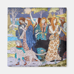 Imán Eugene Grasset - Panel Decorativo Armonía