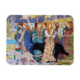 Imán Eugene Grasset - Panel decorativo de armonía