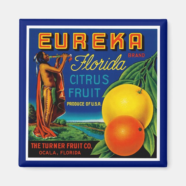 Imán Eureka Florida Citrus (Frente)