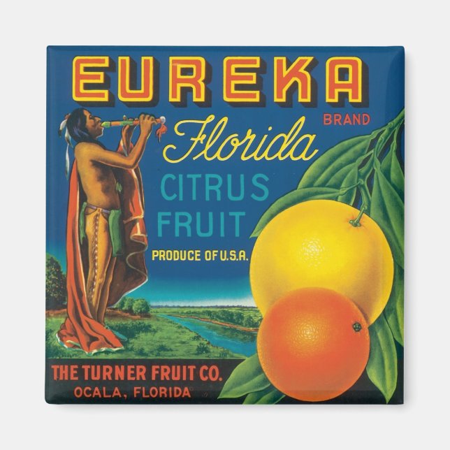 Imán Eureka Florida Citrus Fruit (Frente)