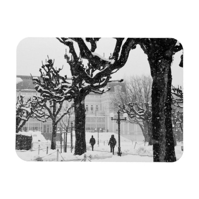 Imán Europa, Austria, Salzburgo. Invierno, (Horizontal)