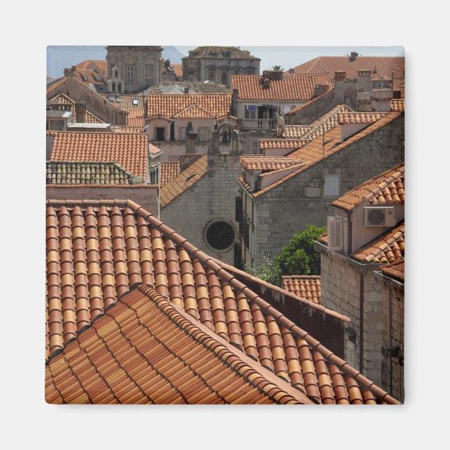 Imán Europa, Croacia. Ciudad amurallada medieval de 2 (Frente)