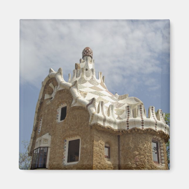 Imán Europa, España, Cataluña, Barcelona. Park Guell, (Frente)