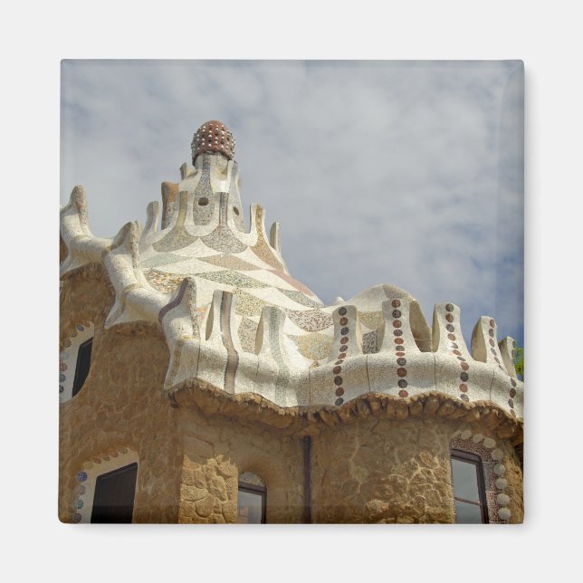 Imán Europa, España, Catalunya, Barcelona. Parque Güell (Frente)