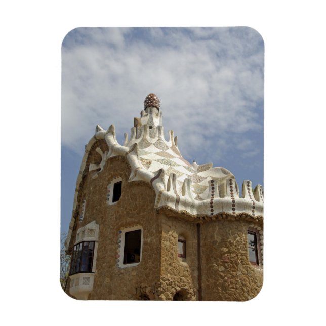 Imán Europa, España, Catalunya, Barcelona. Parque Güell (Vertical)
