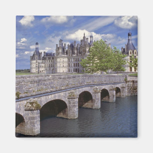 Imán Europa, Francia, Chambord. Un puente de piedra con