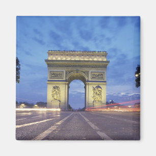 Imán Europa, Francia, París. Arc de Triomphe visto