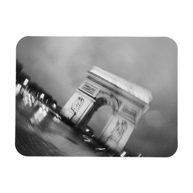 Imán Europa, Francia, París. Arco de Triunfo girando (Horizontal)