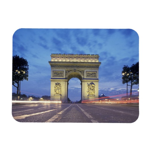 Imán Europa, Francia, París. Arco de Triunfo visto (Horizontal)