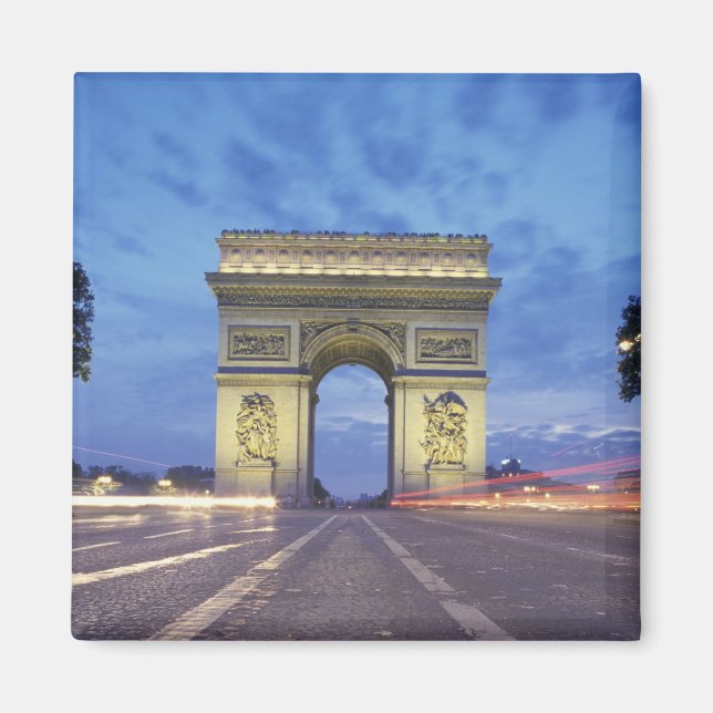 Imán Europa, Francia, París. Arco de Triunfo visto (Frente)