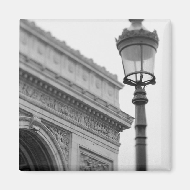Imán Europa, Francia, París. Arco de Triunfo y (Frente)