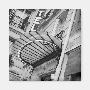 Imán Europa, Francia, París. Detalle del hotel de la or