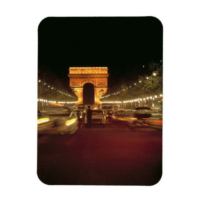 Imán Europa, Francia, París. Tráfico de la tarde que se (Vertical)