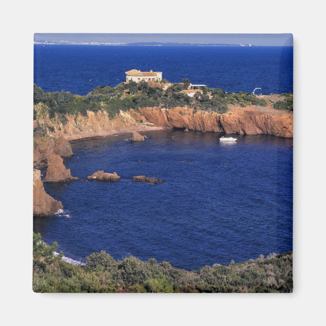 Imán Europa, Francia, Theoule-sur-Mer. Un tejado de tej (Frente)