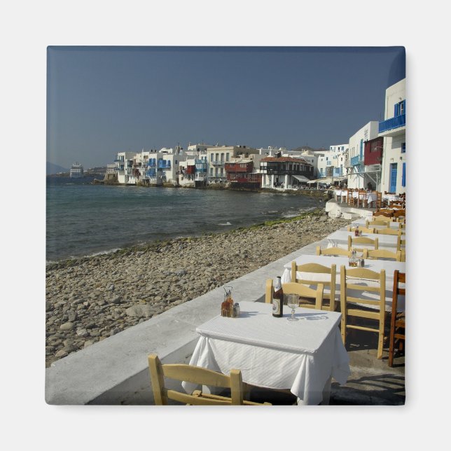 Imán Europa, Grecia, Mykonos. Vistas al mar (Frente)