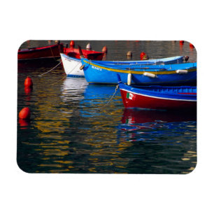 Imán Europa, Italia, Cinque Terre, barcos en Vernazza