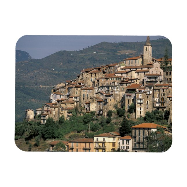 Imán Europa, Italia, Liguria, Apricale. Riviera Di (Horizontal)
