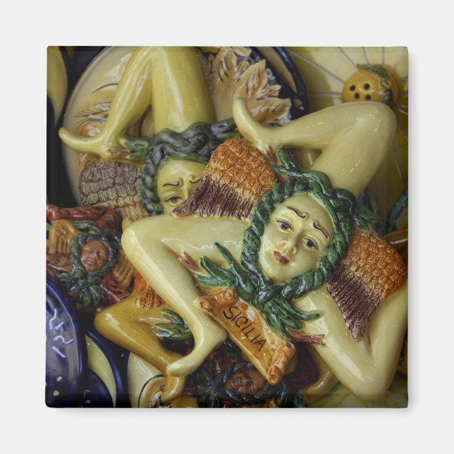 Imán Europa, Italia, Sicilia, Taormina. Tradicional 9 (Frente)