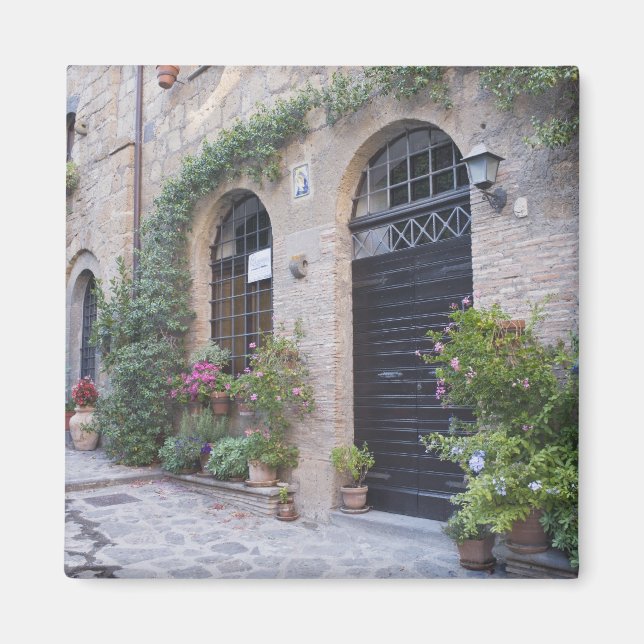 Imán Europa, Italia, Umbría, Civita, Casa Tradicional (Frente)