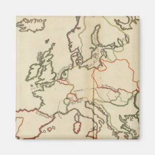 Imán Europa, montañas y ríos