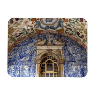 Imán Europa, Portugal, Obidos. Arquitectura colorida