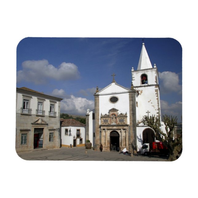 Imán Europa, Portugal, Obidos. Iglesia de Santa María (Horizontal)