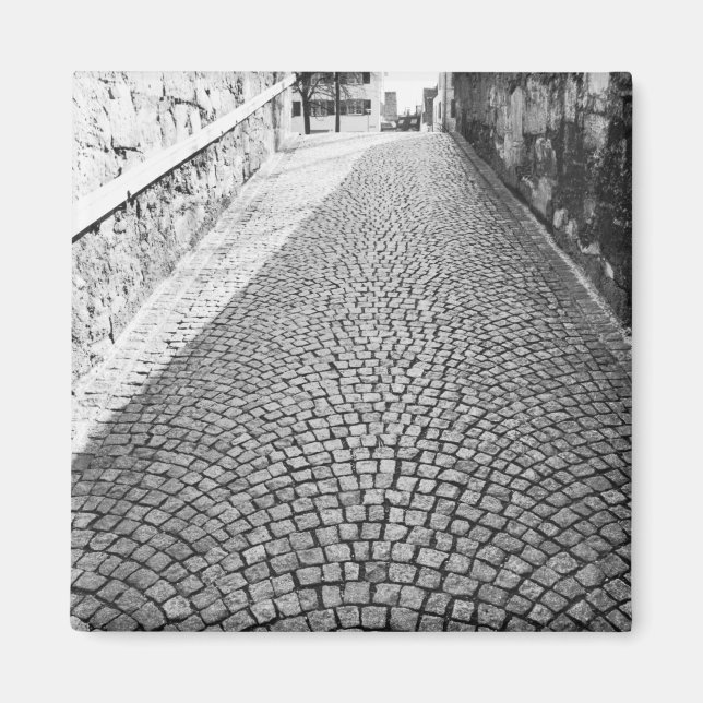 Imán Europa, Suiza, Zúrich. Calle empedrada, (Frente)