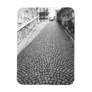 Imán Europa, Suiza, Zúrich. Calle empedrada,