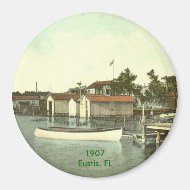Imán Eustis, FL - Waterfront - 1907 (Frente)
