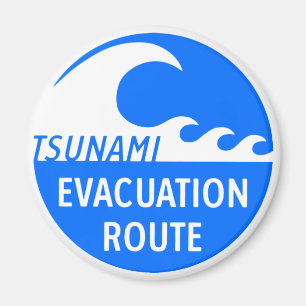 Imán Evacuation Route Highway sign