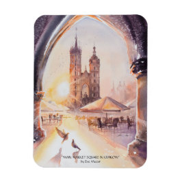 Imán EVE Pintó el casco antiguo de Cracovia