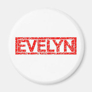 Imán Evelyn Stamp