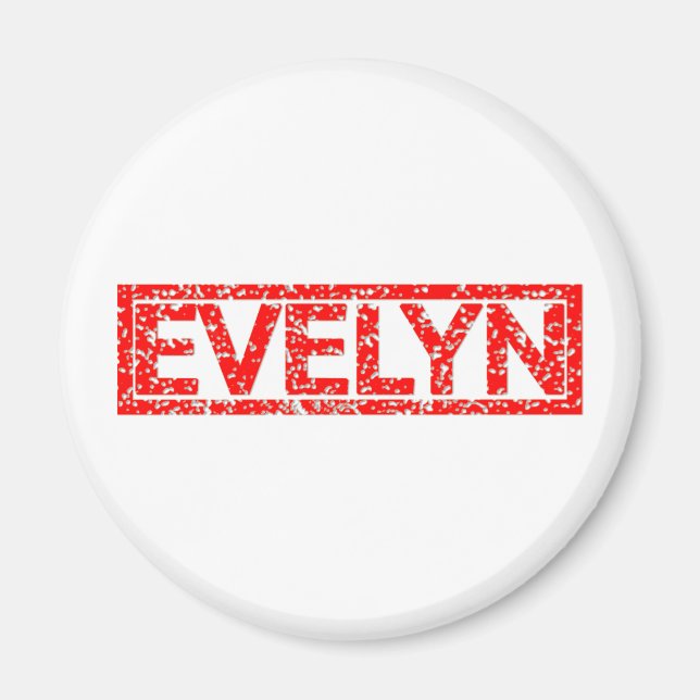 Imán Evelyn Stamp (Frente)
