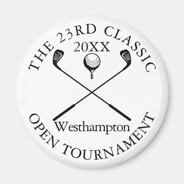 Imán Evento Clásico del Torneo de Golf (Frente)