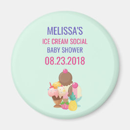 Imán Evento de Baby Shower social de Ice Cream
