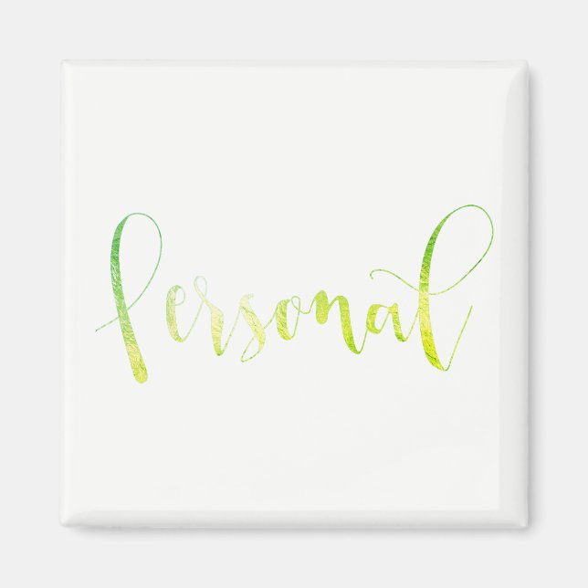 Imán Evento personal Semanal Planner Home Office Green (Frente)