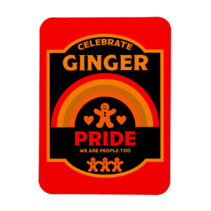 Imán Eventos del Mes del Día del Orgullo Ginger