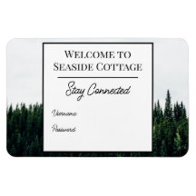 Evergreen Trees Airbnb Vacation Rental Wifi Magnet