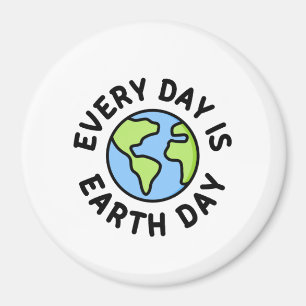 Imán Every day is Earth day Magnet