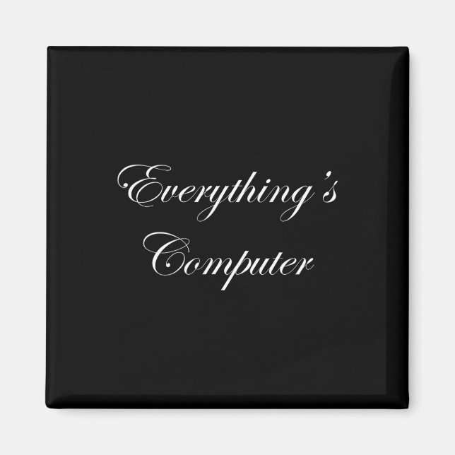 Imán Everythings Computer In A Tesler Donald Trumps Ele (Frente)