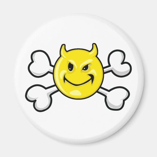 Imán EVIL Skull y Crossbone (Frente)