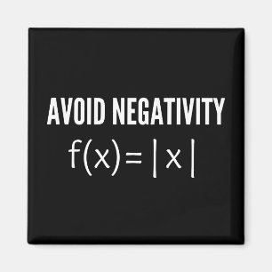 Imán evitar ecuación matemática de negatividad