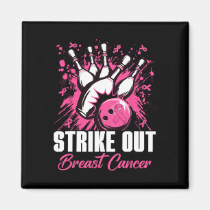 Imán Evitar el cáncer de mama Bowling mujeres de cinta
