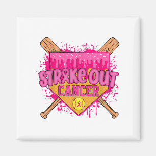 Imán Evite el cáncer de mama Guerrero del softball Drip