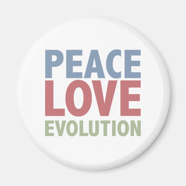 Imán Evolución de amor por la paz (Frente)