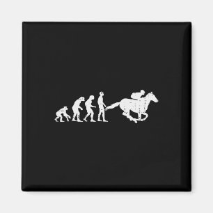 Imán Evolución de caballos Funny Carreras de caballo Eq
